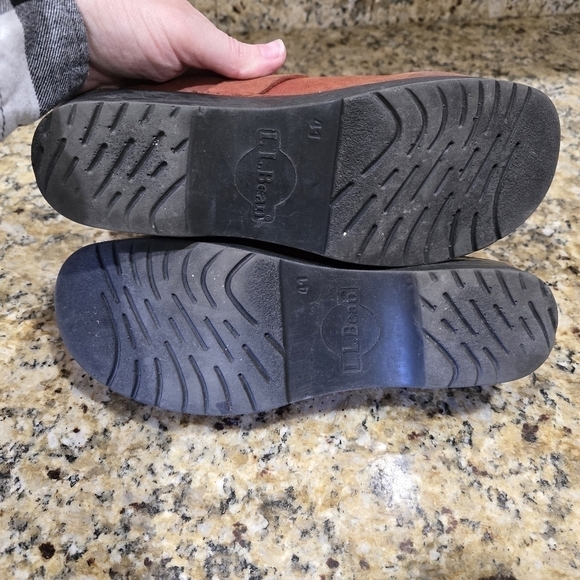 LL Bean Womens EU 41 US 10 Leather Braided Clog Mules Shoes Made in Brazil - Picture 3 of 8